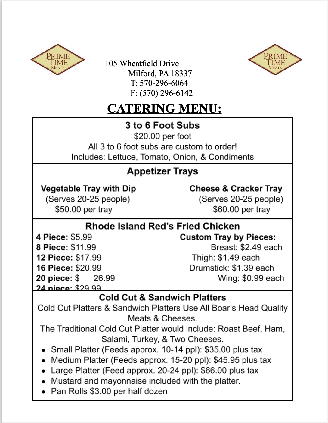 Catering